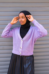 Uygun Fiyatlı DUGMELI TRIKO HIRKA LILA | Loccomoda.com 