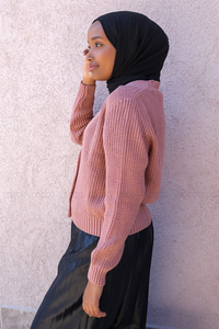 Uygun Fiyatlı DUGMELI TRIKO HIRKA PUDRA | Loccomoda.com 