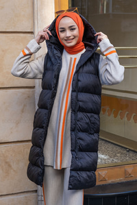 Uygun Fiyatlı DUZ DIKISLI YELEK SIYAH | Loccomoda.com 