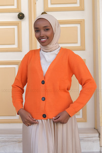 Uygun Fiyatlı DUZ RENK SPOR TRIKO HIRKA TURUNCU | Loccomoda.com 