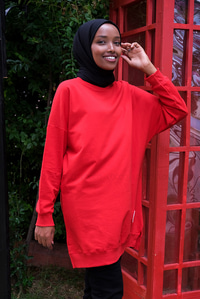 Uygun Fiyatlı DUZ TUNIK  KIRMIZI | Loccomoda.com 