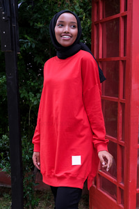 Uygun Fiyatlı DUZ TUNIK  KIRMIZI | Loccomoda.com 