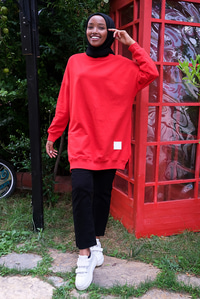 Uygun Fiyatlı DUZ TUNIK  KIRMIZI | Loccomoda.com 