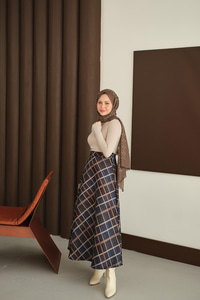 Ekose Desen Etek Füme