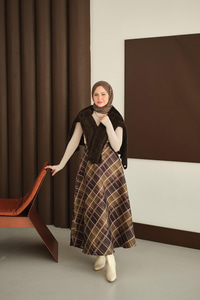 Ekose Desen Etek Yeşil