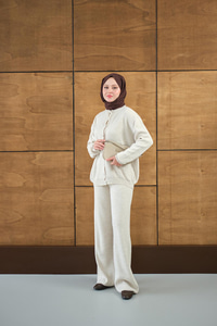 Ekose Düğmeli Takım Taş