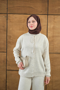 Ekose Düğmeli Takım Taş