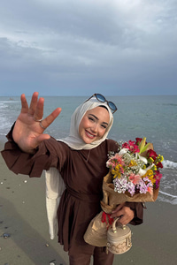 Eteği Pileli Armani Modal Takım Kahverengi