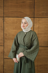 Eteği Scuba Kapitone Takım Yeşil