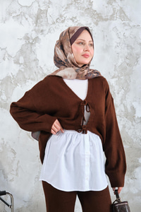 Etek Uzatıcı Düğme Detay İçlik Beyaz