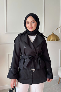 Etek Uzatıcı Düğme Detay İçlik Siyah