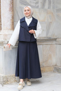 Etekli İkili Takım Lacivert