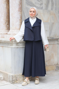 Etekli İkili Takım Lacivert