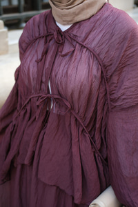 Etekli Kimono Takım Bordo