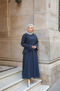 Etekli Sedef Takım Lacivert