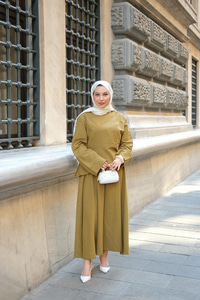 Etekli Sedef Takım Yağ Yeşil