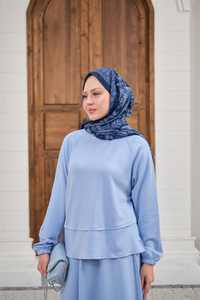 Etekli Takım Buz Mavi