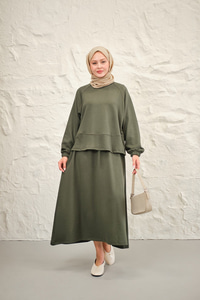 Etekli Takım Haki Yeşil