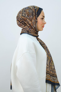 Etnik Desen Şal Hardal