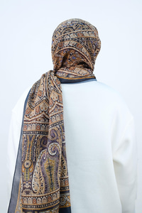 Etnik Desen Şal Hardal