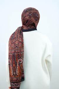 Etnik Desen Şal Kırmızı