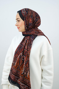 Etnik Desen Şal Kırmızı