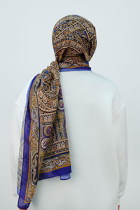 Etnik Desen Şal Mor