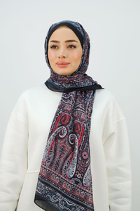 Etnik Desen Şal Petrol Yeşil