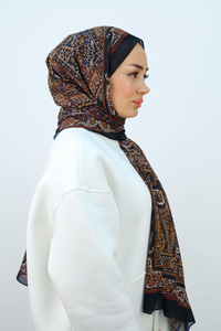 Etnik Desen Şal Siyah