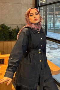 Etnik Desen Şal  Vişne Çürüğü