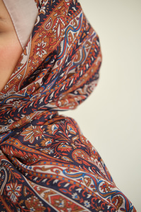 Etnik Desen Soft Şal Bej