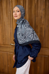 Etnik Desen Soft Şal Siyah