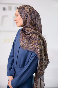 Etnik Desen Soft Şal Taba