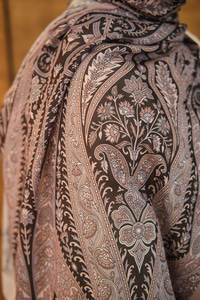 Etnik Desen Soft Şal Vizon