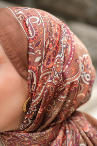 Etnik Desen Soft Şal Yağ Yeşil