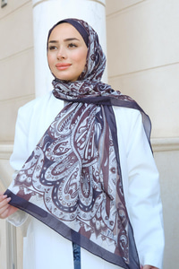 Etnik Desenli Şal Antrasit