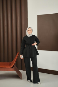 Femuarlı Scuba Takım Siyah