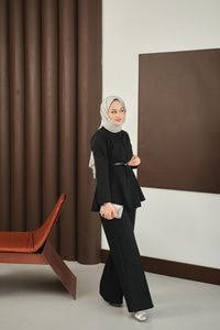 Femuarlı Scuba Takım Siyah