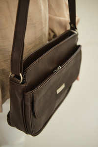 Fermuar Detaylı Çanta Kahverengi