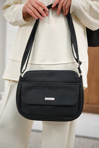 Fermuar Detaylı Çanta Siyah