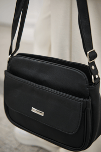 Fermuar Detaylı Çanta Siyah