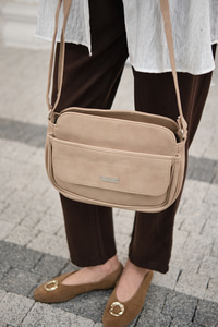 Fermuar Detaylı Çanta Vizon