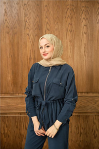 Fermuarlı İkili Takım Lacivert