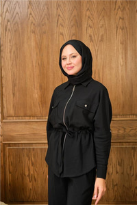 Fermuarlı İkili Takım Siyah