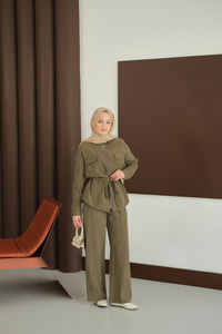 Fermuarlı İkili Takım Yeşil