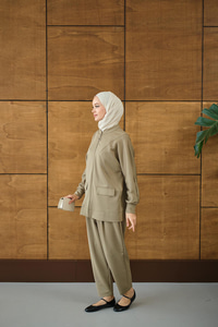 Fermuarlı İkili Takım Yeşil