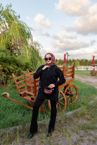 Fermuarlı Triko Ceket Siyah