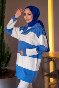 Uygun Fiyatlı FERMUARLI TRIKO KAZAK INDIGO MAVI | Loccomoda.com 