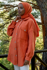 Uygun Fiyatlı FILOTO CEPLI GOMLEK TURUNCU | Loccomoda.com 