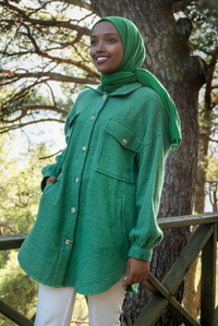 Uygun Fiyatlı FILOTO CEPLI GOMLEK YESIL | Loccomoda.com 